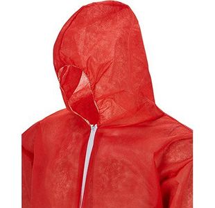 Red Lwt Disposable Overalls M