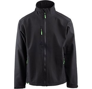Mens Blk Softshell Jacket Xl