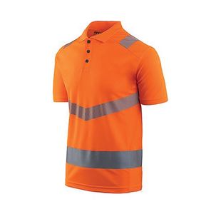 Orange Hi-Vis Polo Shirt M