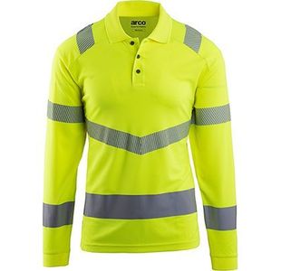 Yellow Ls Hi-Vis Polo Shirt 2Xl