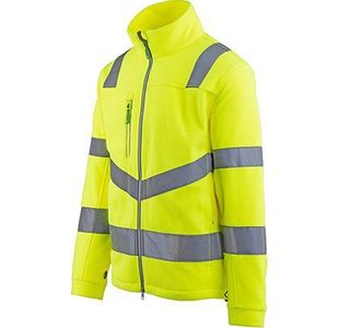 Yellow Hi-Vis Fleece Jacket S