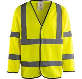 Ylw Long-Sleeve Hi-Vis Vest Xl