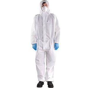 Sms Type 5/6 White Chem Coverall M