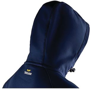 Mens Navy Hooded Softshell Jacket S