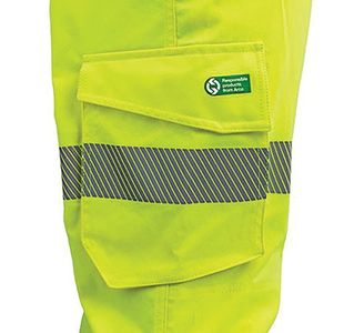 Ylw Hi-Vis Cargo Trousers 32R
