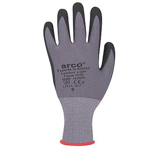 Light Foam Grip Nitrile Gloves 10