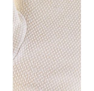 White Cotton Microdot Gloves L Pk12