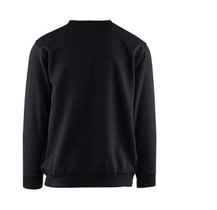 Unisex Black Crew-Neck Sweatshirt Xs