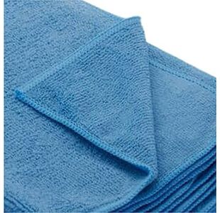Blue Microfibre Cleaning Cloths Pk10