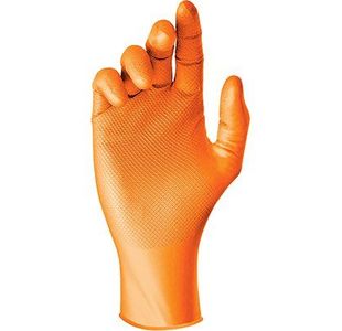 Hot Org Nitrile Gloves 10 Pk50