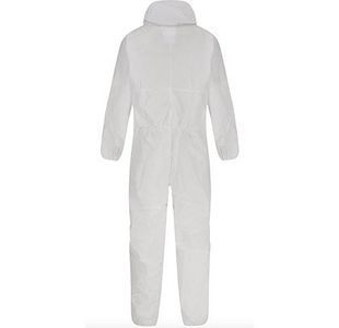 Alphashield S1Bh Wht Coveralls L