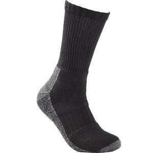 Black/Grey Boot Socks Prs 6-11 Pk3