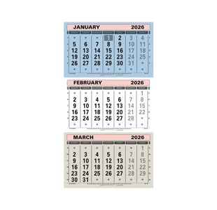 At-A-Glance 3 Monthly Calendar 2026