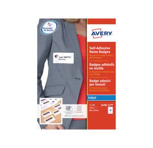 Avery S/A Name Badges 80X50Mm Pk150