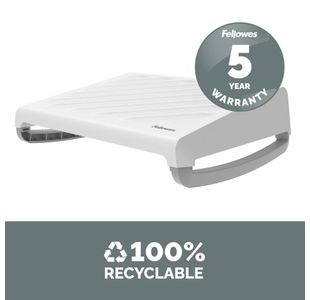 Fellowes Breyta Footrest White