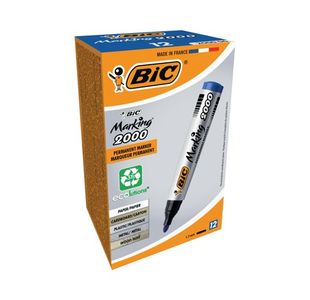 Bic 2000 Marker Bullet Tip Blue Pk12