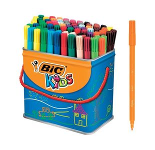 Bic Visa Col Felt Tip Pens Fine Pk84