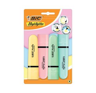 Bic Tank Highlighters Pastel Pk4