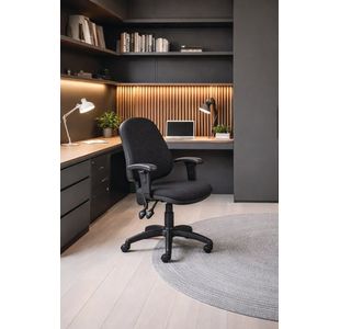 Lumo Optr Chair Adj Arms Black