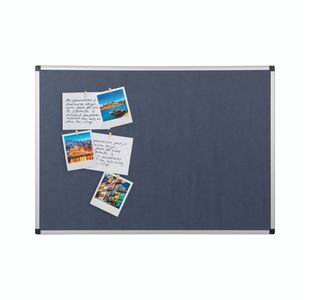 Bi-Office Felt Board 600X900 Blu/Alu