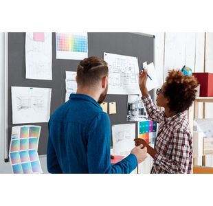 Grey Felt Nboard 60X90Cm Alu Frame