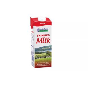 Lakeland Skimmed Milk 1 Litre Pk12