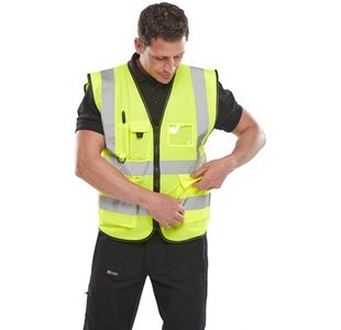 Exec Hi Vis Waistcoat Syellow M
