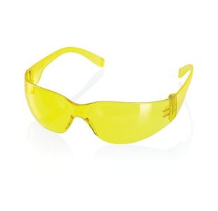 Ancona Wraparound Saf Glasses Yellow