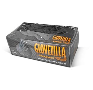 Nitrile Disb Gloves Pf Blk M Pk1000