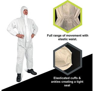 Cn4013E Disb Coverall Type 5/6 Wht L