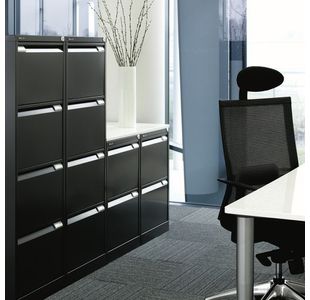 Bisley 3 Drw Filing Cab Black
