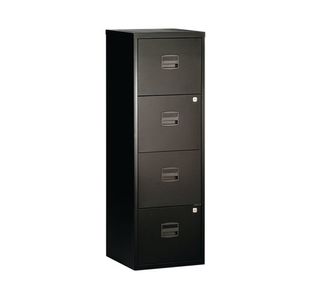 Bisley 4 Drw Home Flng Cabinet Black