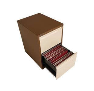 Bisley 2 Drw Filing Cab Coffee/Cream