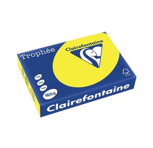 Trophee Card A4 Intnsv Yellow Pk250