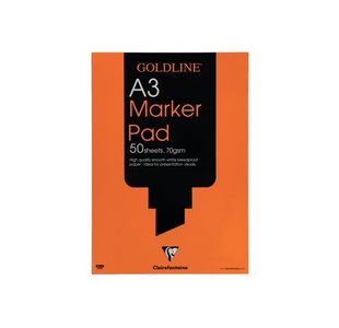 Goldline Marker Pad A3 White Gpb1A3