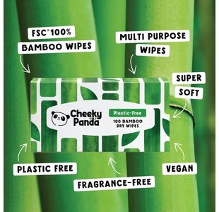 Cheeky Panda Bio Dry Wipes X100 Pk6