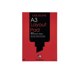 Goldline Layout Pad 50Gsm 80 Sh A3