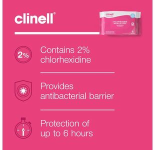 Clinell Chlorhexidine Wash Gloves P8