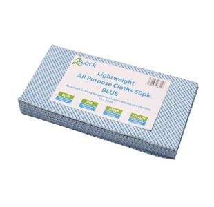 2Work Lwt All Pup Cloth Blu Pk50