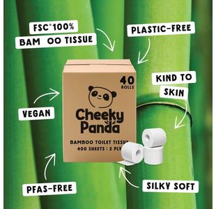 Cheeky Panda Toilet Roll 400 Sh Pk40