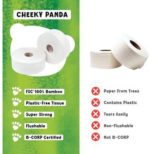 2-Ply Maxi Jumbo Wc Roll 300M Pk6
