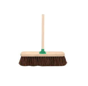 Bassine Stiff Broom With Handle 18In