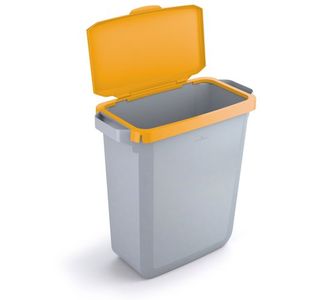Durable 60L Hinged Ylw Rcyc Bin Lid