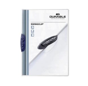Durable Swingclip Folder Dk Blu Pk25