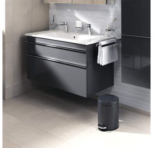 Durable Pedal Bin Metal Rnd 12L Cha