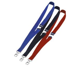 Durable Textile Lanyard Red Pk10