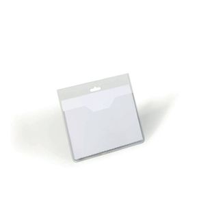 Durable Visitor Badge No Clip Pk20