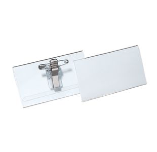 Durable Name Badge Combi Clip Pk50
