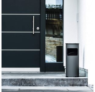Durable Waste Bin 17L Ashtray 2L