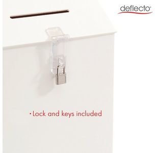 Deflecto Suggestion Box White
